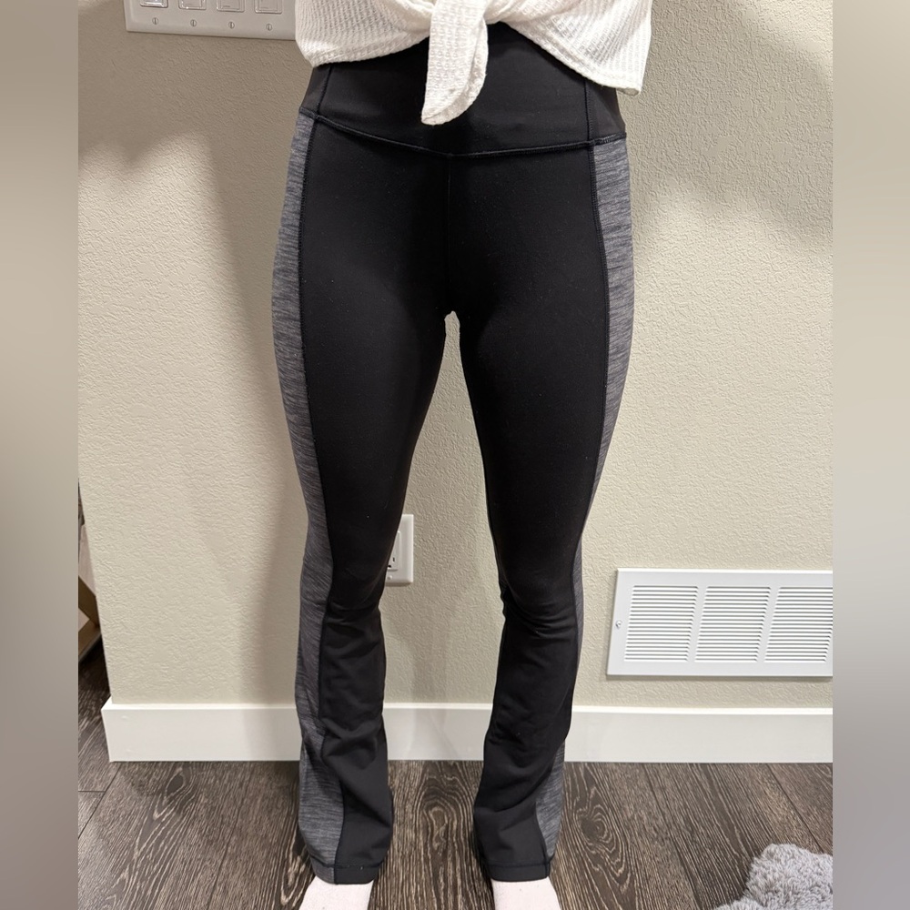 lululemon athletica Black Joggers with Heather Gray Side Panels